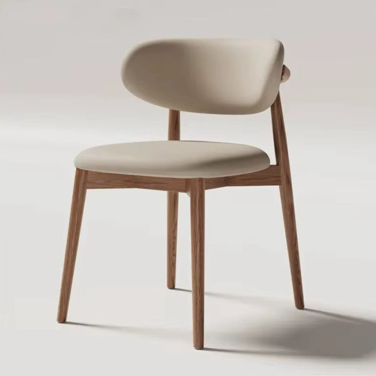 Cream Style Solid Wood Dining Chair Hotel Designer Chair Home Casual Dining Chair Modern Simple Stool Hot New