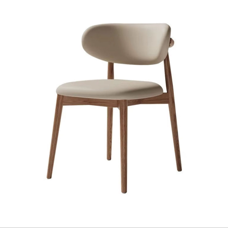 Cream Style Solid Wood Dining Chair Hotel Designer Chair Home Casual Dining Chair Modern Simple Stool Hot New
