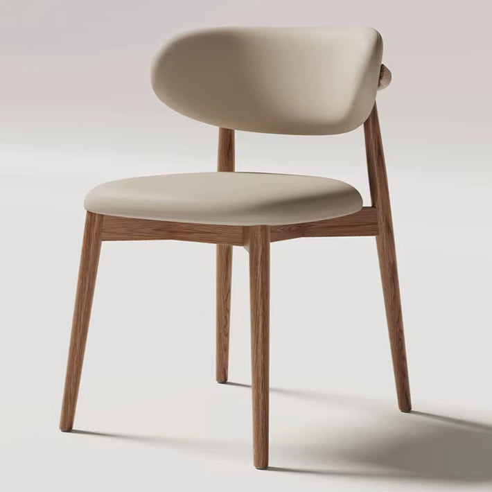 Cream Style Solid Wood Dining Chair Hotel Designer Chair Home Casual Dining Chair Modern Simple Stool Hot New