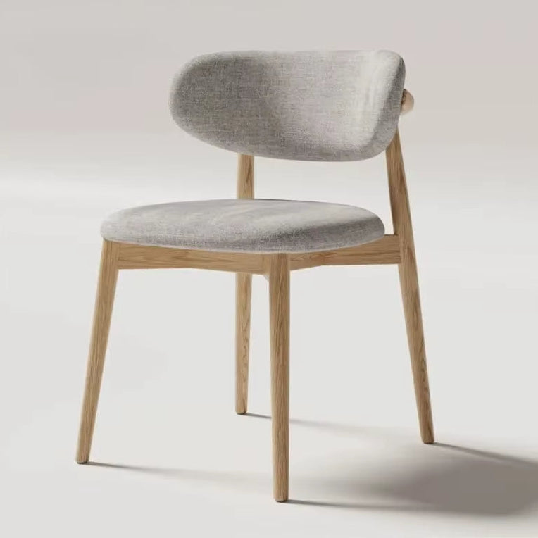 Cream Style Solid Wood Dining Chair Hotel Designer Chair Home Casual Dining Chair Modern Simple Stool Hot New