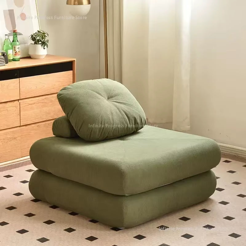 Fabric Sofa Living Room Single Sofa Sofa Bed Creative Living Furniture Small Living Room Foldable Dual-Use Folding Sofa Bed