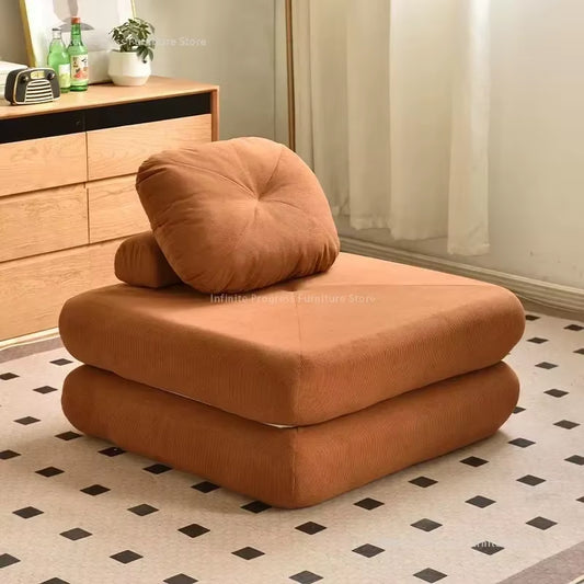 Fabric Sofa Living Room Single Sofa Sofa Bed Creative Living Furniture Small Living Room Foldable Dual-Use Folding Sofa Bed