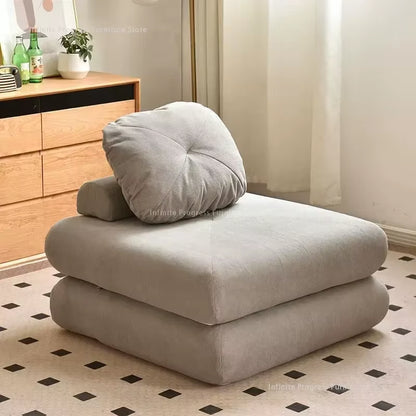 Fabric Sofa Living Room Single Sofa Sofa Bed Creative Living Furniture Small Living Room Foldable Dual-Use Folding Sofa Bed
