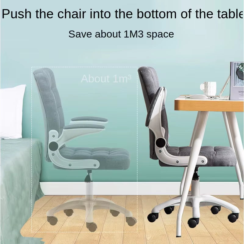 JOYLIVE Adjustable Home Office Chair Lift Swivel Chair Computer Chair Sliding Backrest Dormitory Chair Meeting Room Home Use