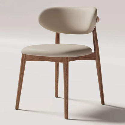 Cream Style Solid Wood Dining Chair Hotel Designer Chair Home Casual Dining Chair Modern Simple Stool Hot New