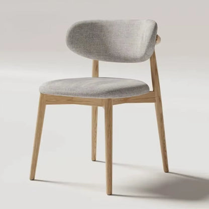 Cream Style Solid Wood Dining Chair Hotel Designer Chair Home Casual Dining Chair Modern Simple Stool Hot New