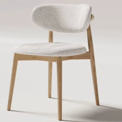 Cream Style Solid Wood Dining Chair Hotel Designer Chair Home Casual Dining Chair Modern Simple Stool Hot New